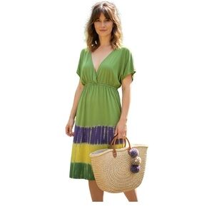 Deep V-Neck Swimsuit‎ Beach Cover-Up | Size S/M